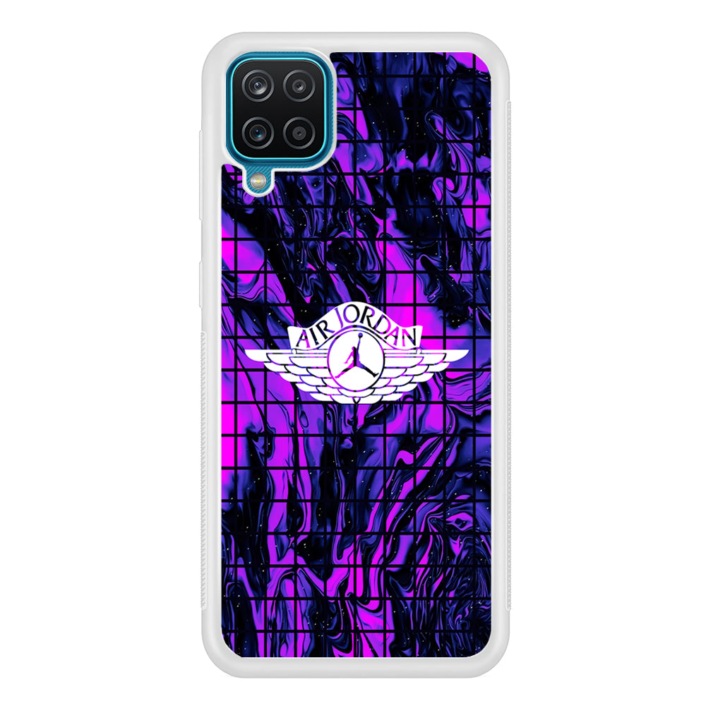 Air Jordan Net Marble Samsung Galaxy A12 Case