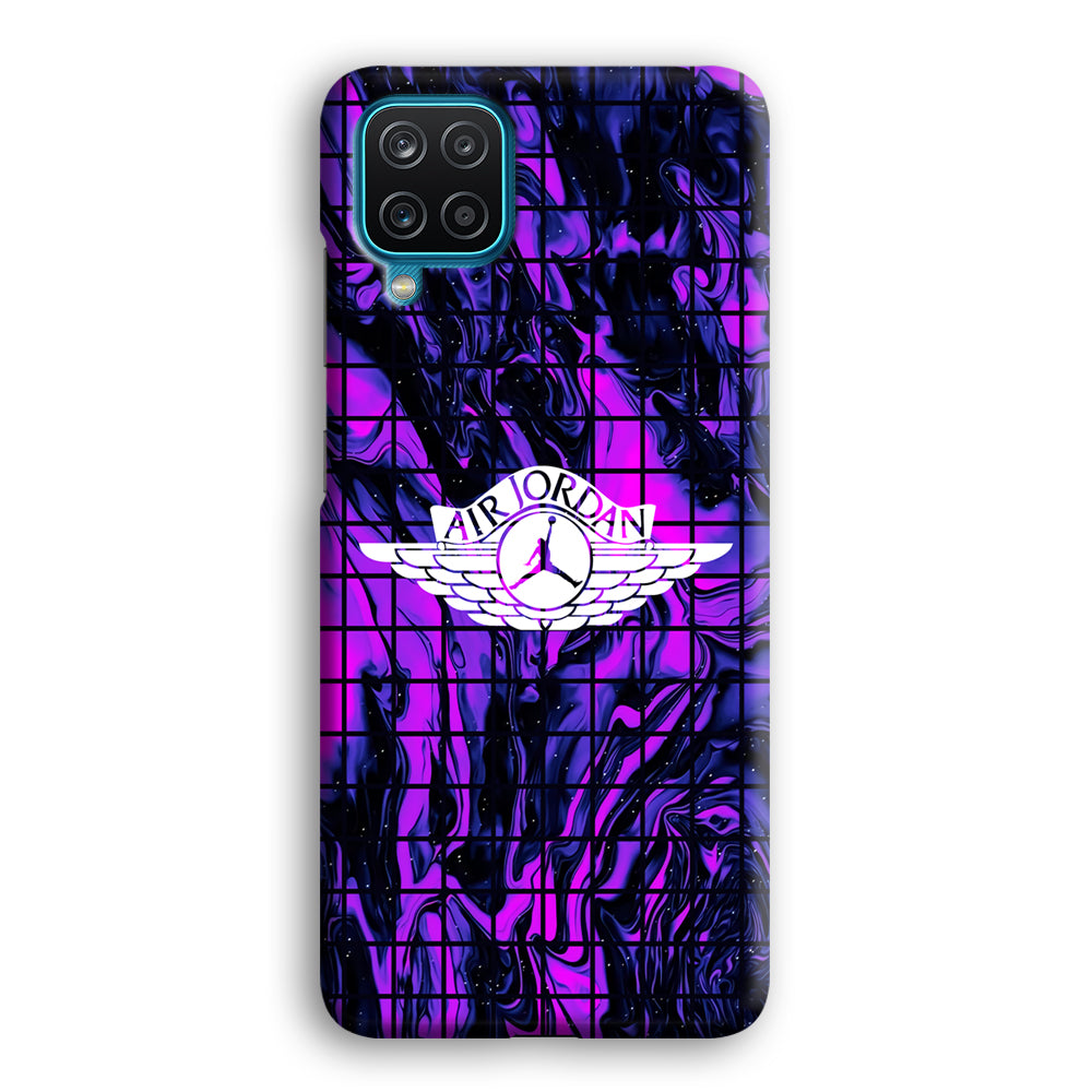 Air Jordan Net Marble Samsung Galaxy A12 Case