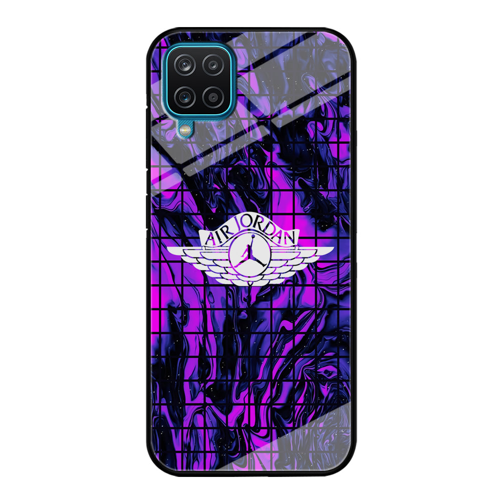 Air Jordan Net Marble Samsung Galaxy A12 Case