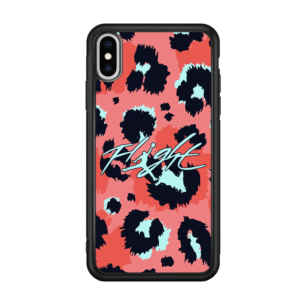 Air Jordan Pattern Of Leopard iPhone XS Case