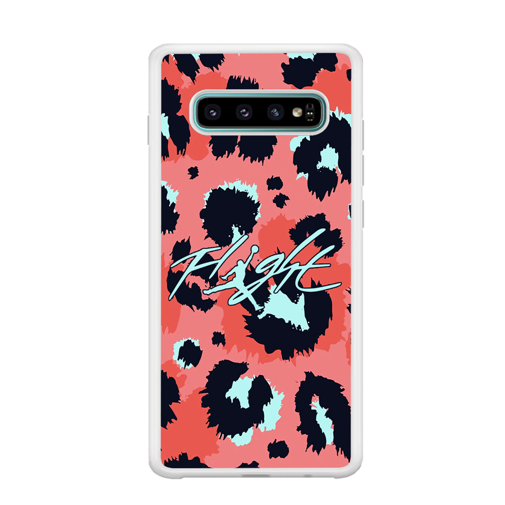 Air Jordan Pattern Of Leopard Samsung Galaxy S10 Case