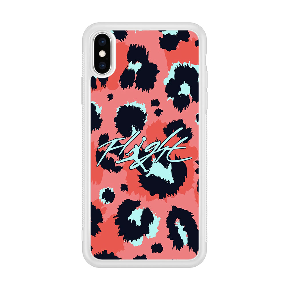 Air Jordan Pattern Of Leopard iPhone XS Case