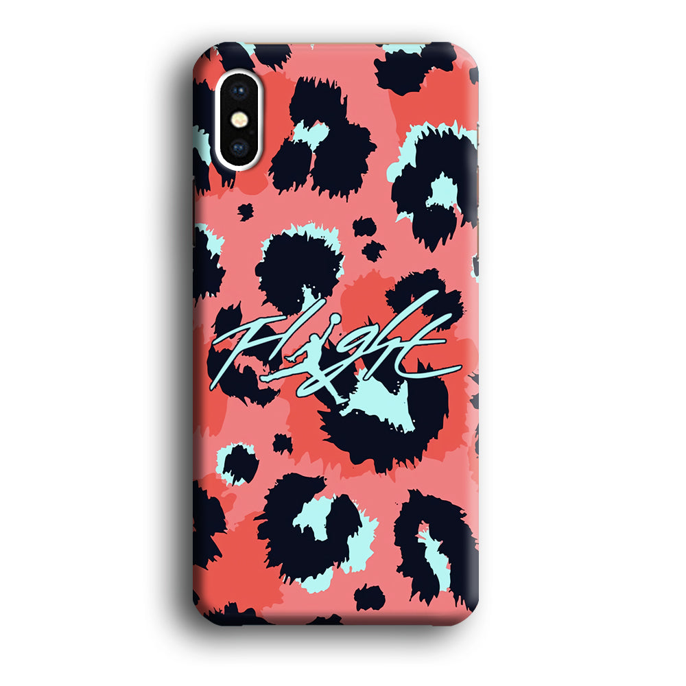 Air Jordan Pattern Of Leopard iPhone X Case