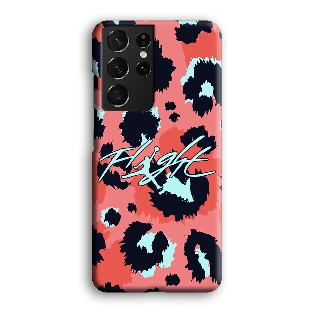 Air Jordan Pattern Of Leopard Samsung Galaxy S21 Ultra Case