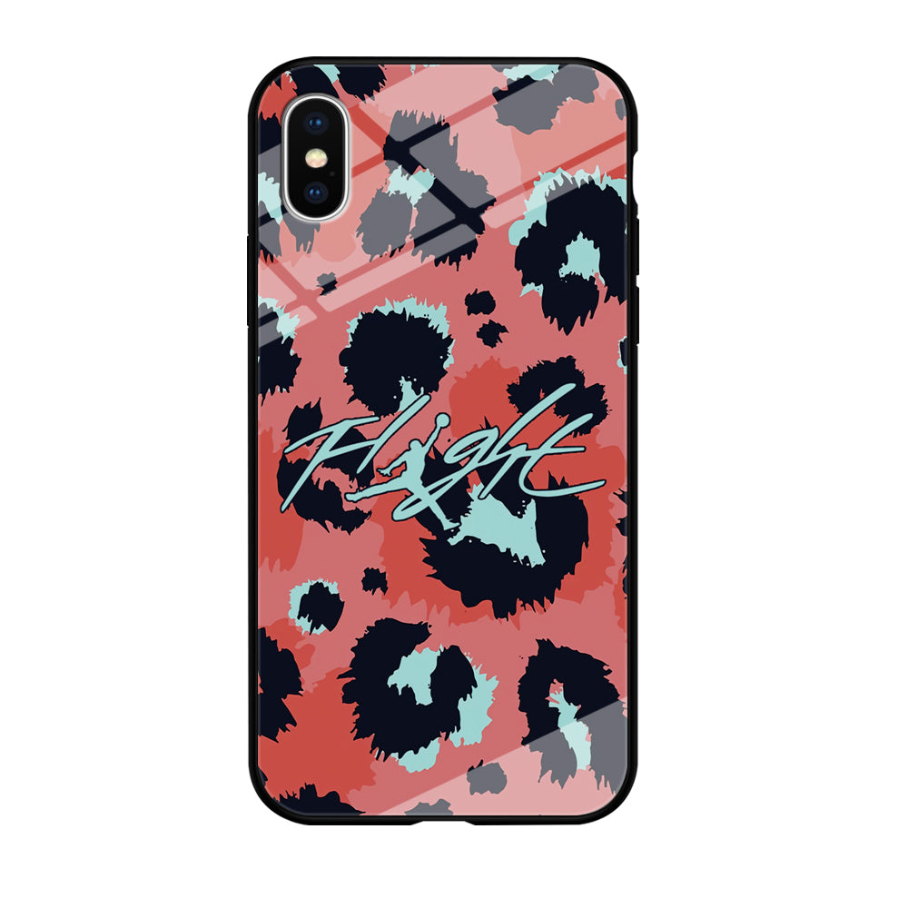 Air Jordan Pattern Of Leopard iPhone X Case