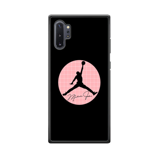 Air Jordan Silhouette Pink Net Samsung Galaxy Note 10 Plus Case
