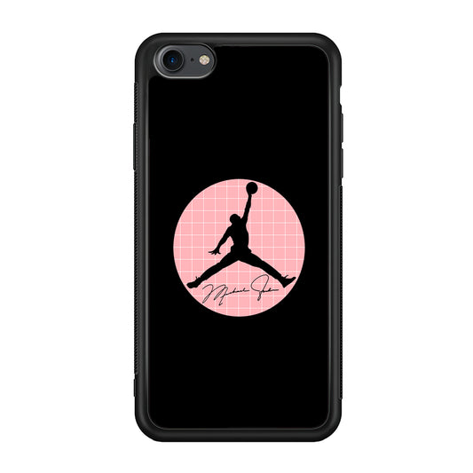 Air Jordan Silhouette Pink Net iPhone 7 Case