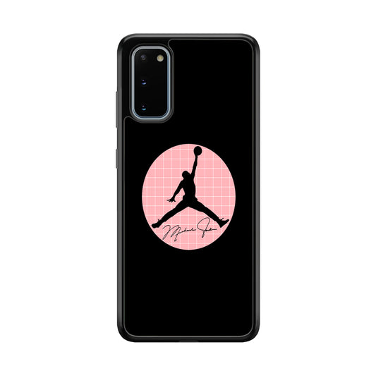 Air Jordan Silhouette Pink Net Samsung Galaxy S20 Case