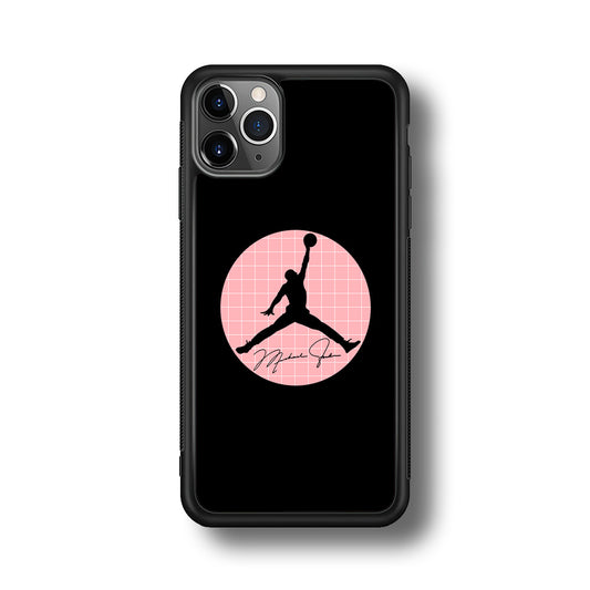 Air Jordan Silhouette Pink Net iPhone 11 Pro Max Case