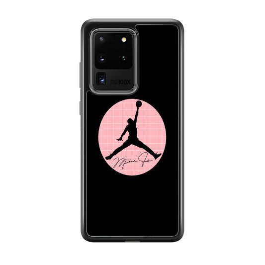 Air Jordan Silhouette Pink Net Samsung Galaxy S20 Ultra Case