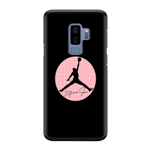 Air Jordan Silhouette Pink Net Samsung Galaxy S9 Plus Case