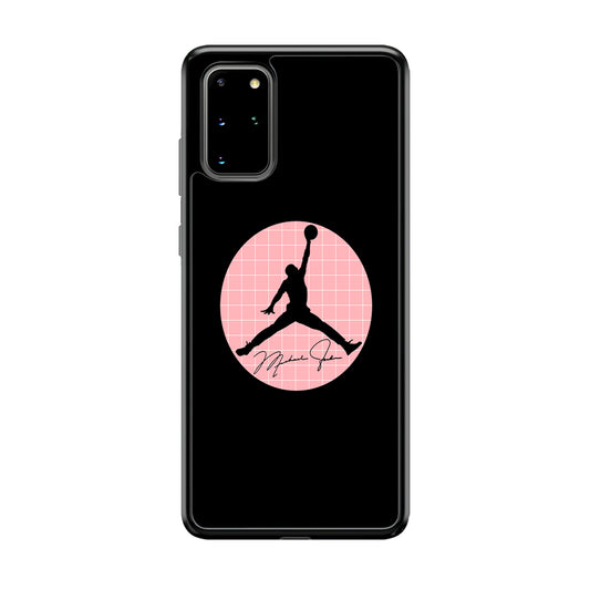 Air Jordan Silhouette Pink Net Samsung Galaxy S20 Plus Case