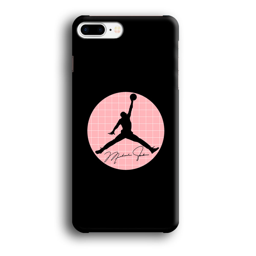 Air Jordan Silhouette Pink Net iPhone 8 Plus Case