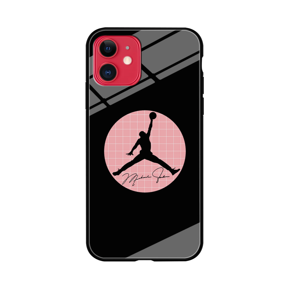 Air Jordan Silhouette Pink Net iPhone 11 Case