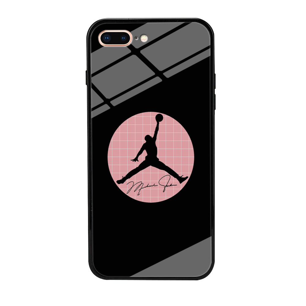 Air Jordan Silhouette Pink Net iPhone 8 Plus Case