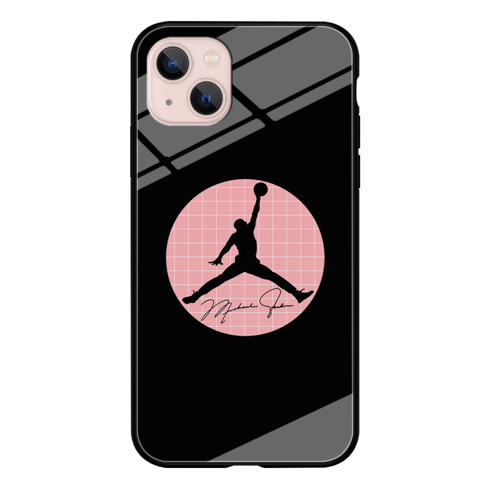 Air Jordan Silhouette Pink Net iPhone 13 Case