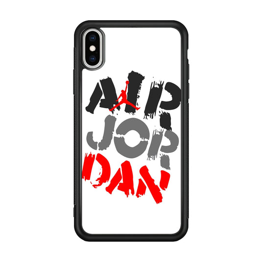 Air Jordan Word Painting iPhone XS MAX Case