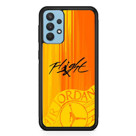 Air Jordan Yellow Sparkle Samsung Galaxy A32 Case
