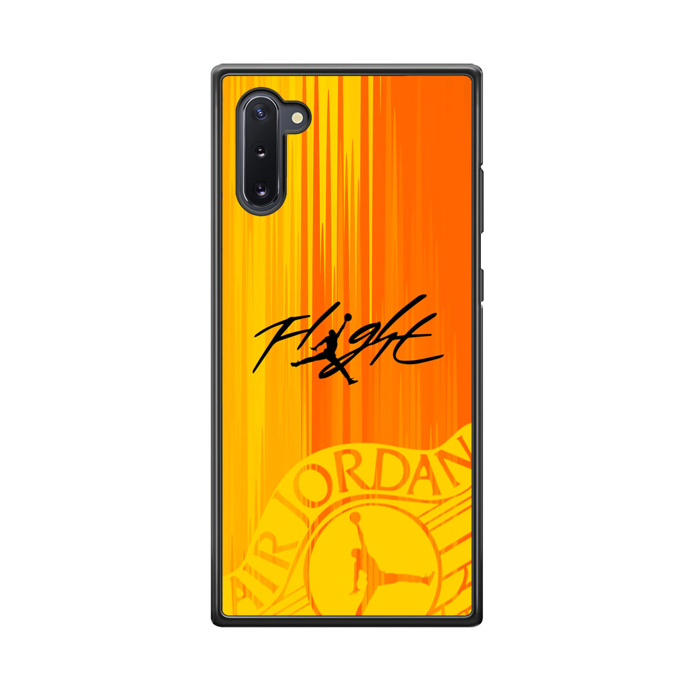 Air Jordan Yellow Sparkle Samsung Galaxy Note 10 Case