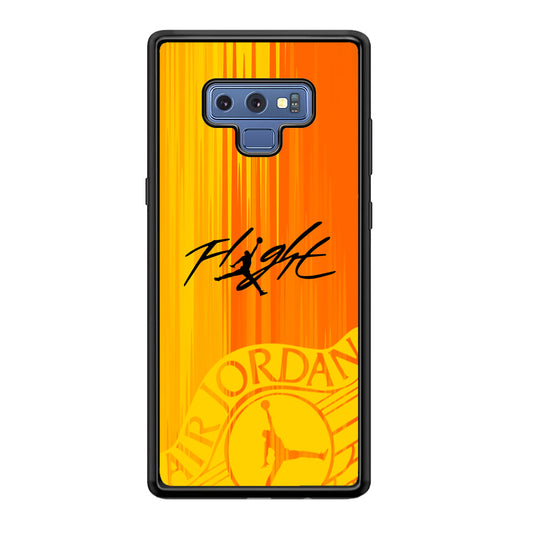 Air Jordan Yellow Sparkle Samsung Galaxy Note 9 Case