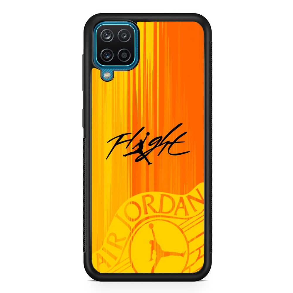 Air Jordan Yellow Sparkle Samsung Galaxy A12 Case