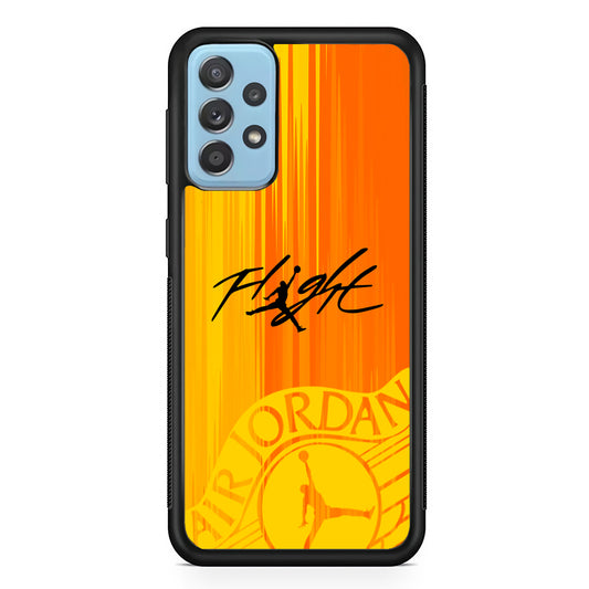 Air Jordan Yellow Sparkle Samsung Galaxy A52 Case