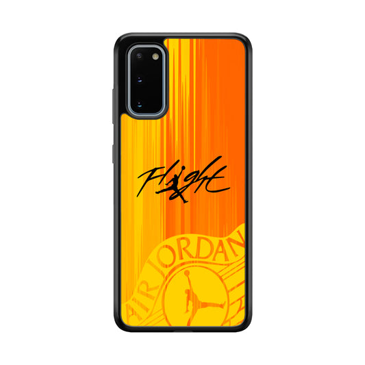 Air Jordan Yellow Sparkle Samsung Galaxy S20 Case