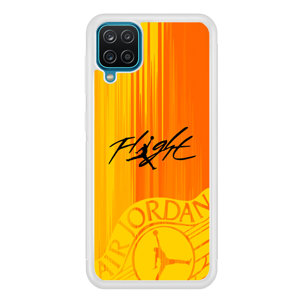 Air Jordan Yellow Sparkle Samsung Galaxy A12 Case