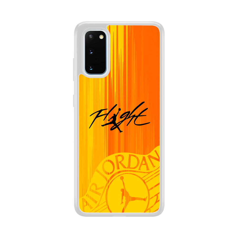 Air Jordan Yellow Sparkle Samsung Galaxy S20 Case