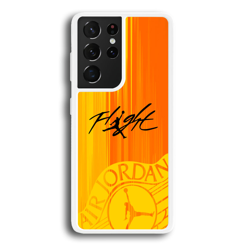 Air Jordan Yellow Sparkle Samsung Galaxy S21 Ultra Case