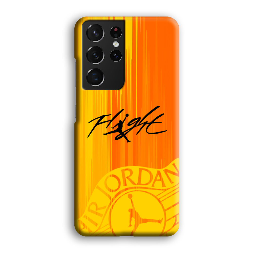 Air Jordan Yellow Sparkle Samsung Galaxy S21 Ultra Case