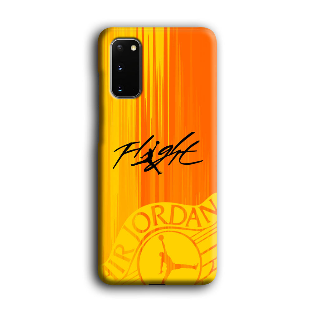 Air Jordan Yellow Sparkle Samsung Galaxy S20 Case