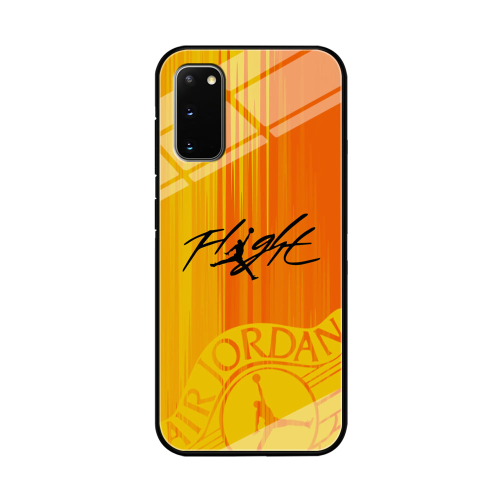 Air Jordan Yellow Sparkle Samsung Galaxy S20 Case