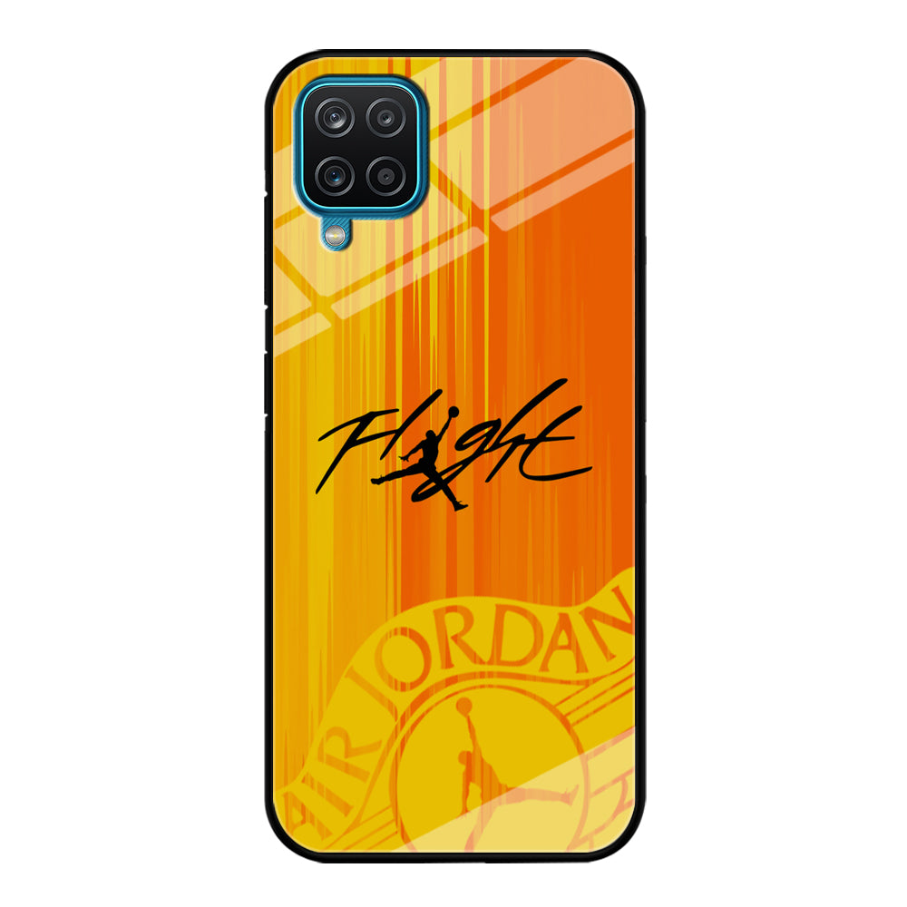 Air Jordan Yellow Sparkle Samsung Galaxy A12 Case