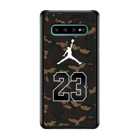 Air Jordan 23 Dark Green Camo Samsung Galaxy S10 Case