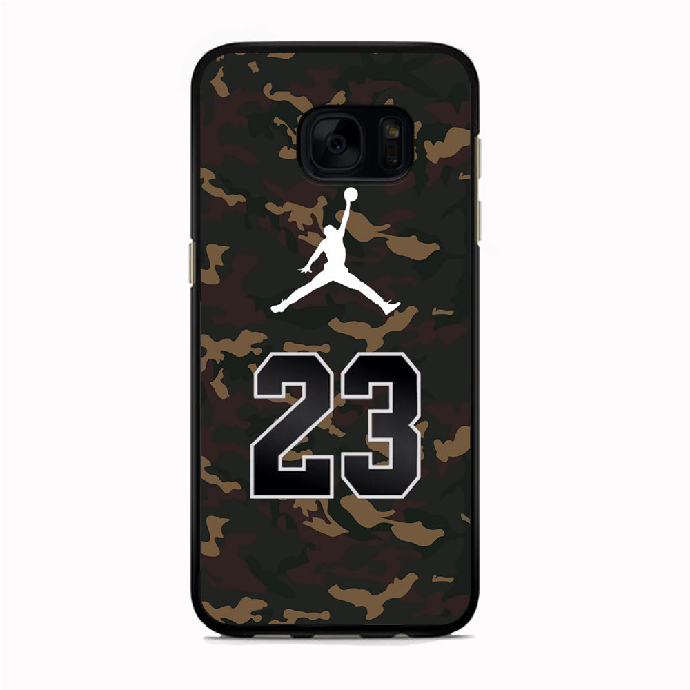 Air Jordan 23 Dark Green Camo Samsung Galaxy S7 Edge Case