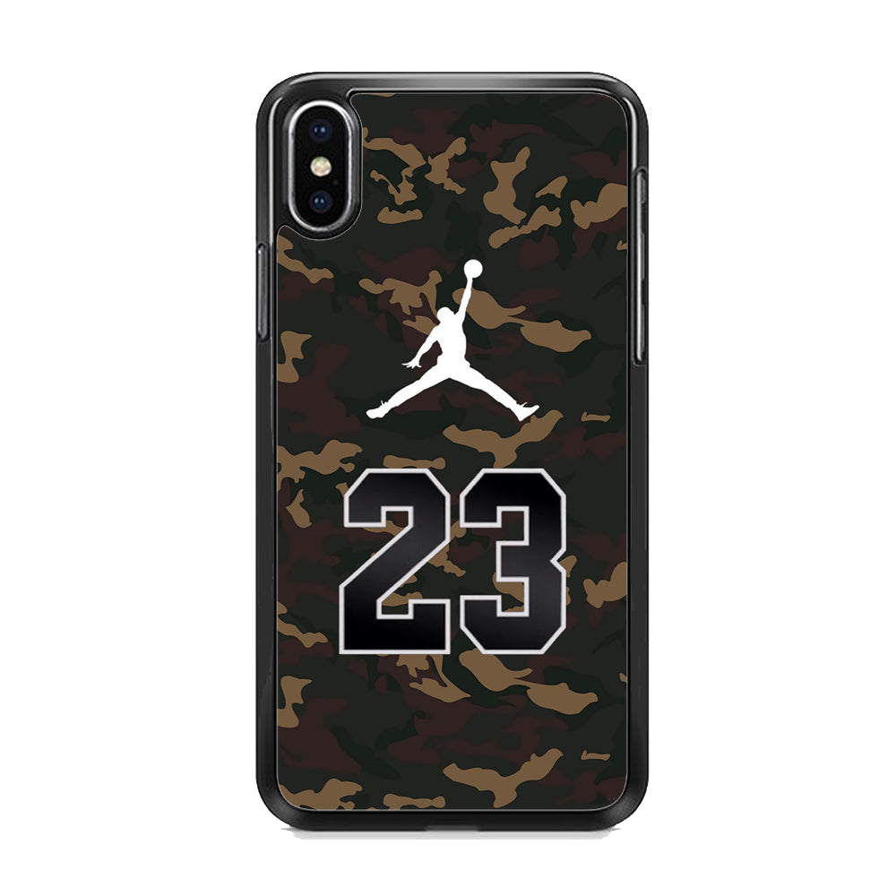 Air Jordan 23 Dark Green Camo iPhone X Case
