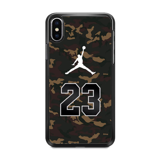 Air Jordan 23 Dark Green Camo iPhone X Case