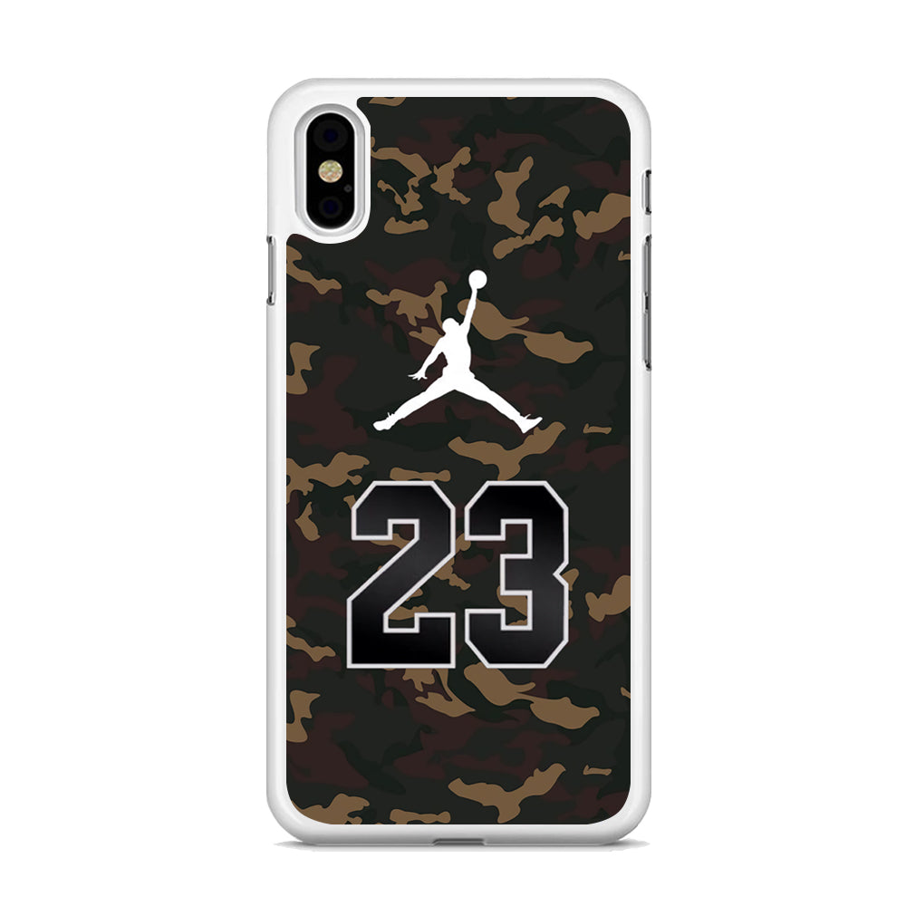 Air Jordan 23 Dark Green Camo iPhone X Case