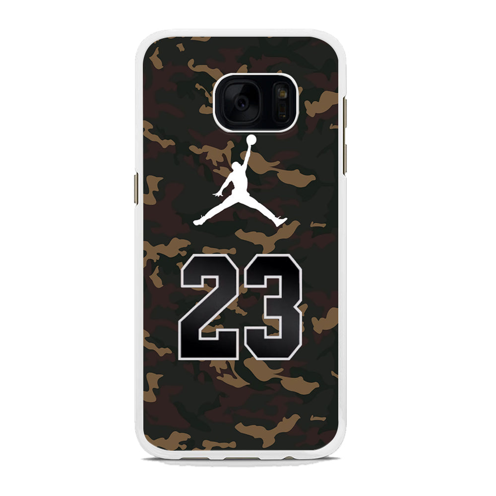 Air Jordan 23 Dark Green Camo Samsung Galaxy S7 Edge Case