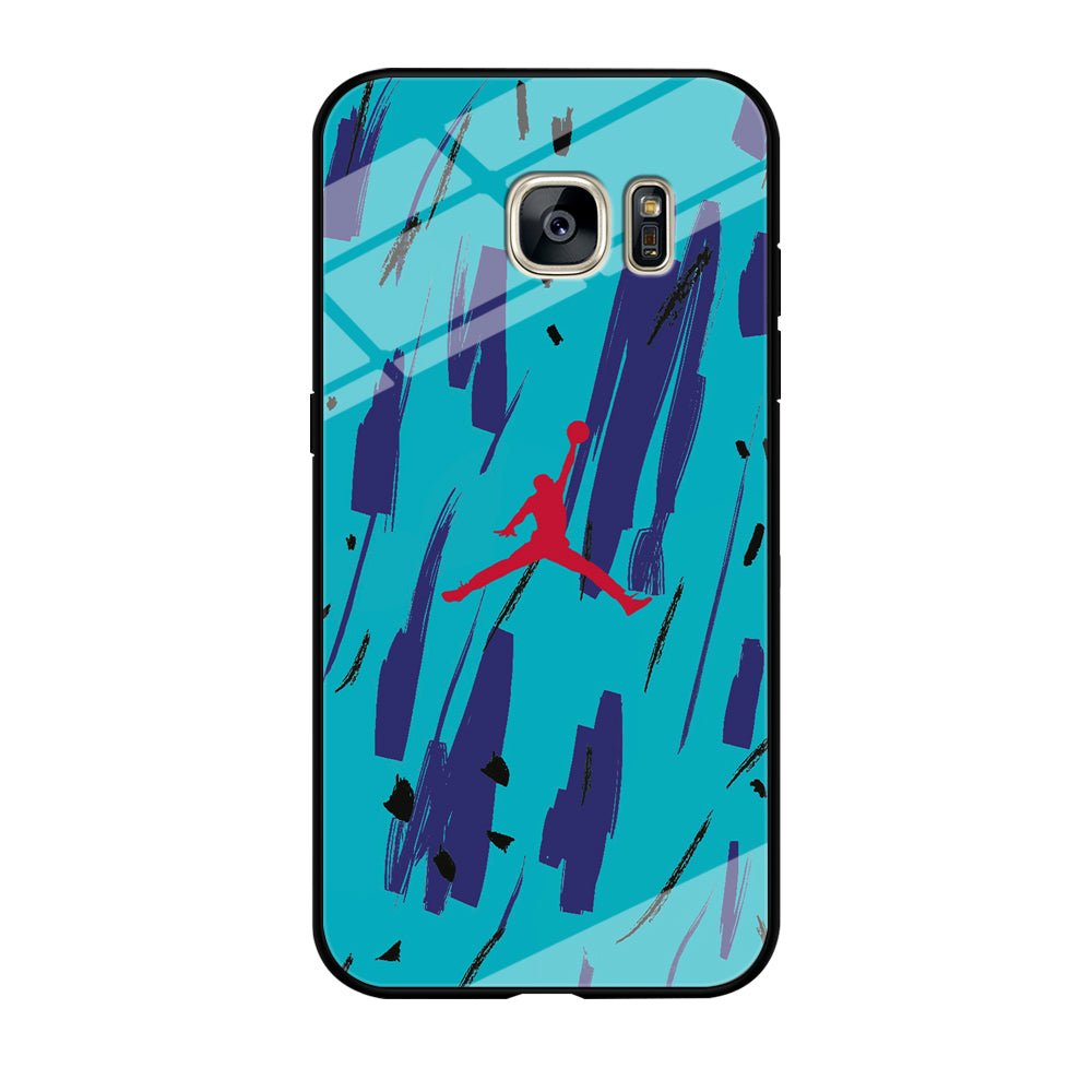 Air Jordan Aqua Samsung Galaxy S7 Edge Case