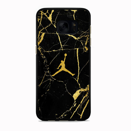 Air Jordan Golden Root Marble Samsung Galaxy S7 Edge Case