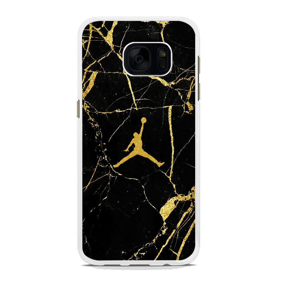 Air Jordan Golden Root Marble Samsung Galaxy S7 Case