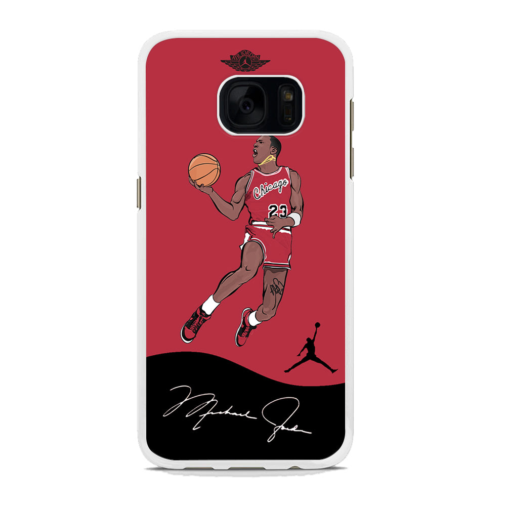 Air Jordan Jump Shoot Samsung Galaxy S7 Edge Case