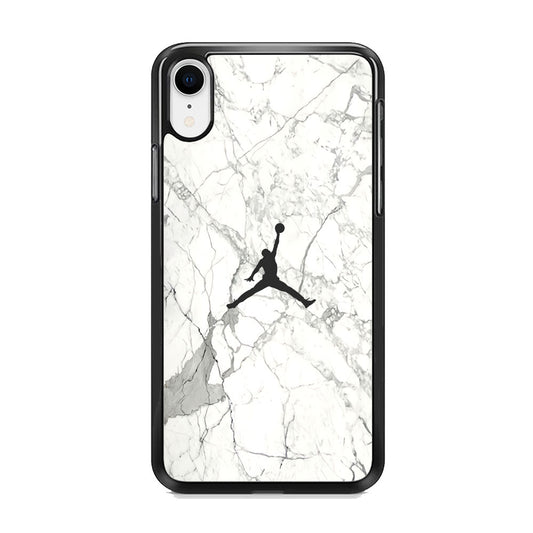 Air Jordan Marble Soft Black iPhone XR Case
