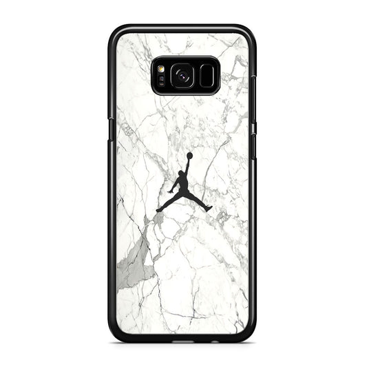 Air Jordan Marble Soft Black Samsung Galaxy S8 Case