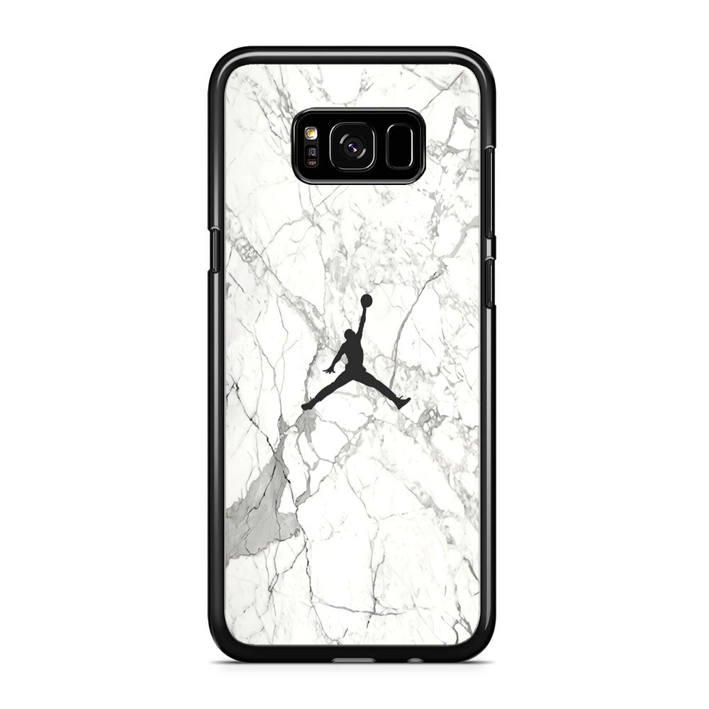 Air Jordan Marble Soft Black Samsung Galaxy S8 Plus Case