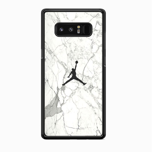 Air Jordan Marble Soft Black Samsung Galaxy Note 8 Case