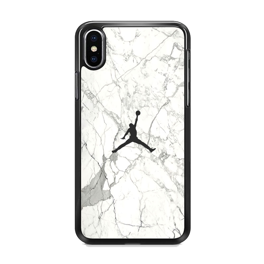 Air Jordan Marble Soft Black iPhone XS MAX Case