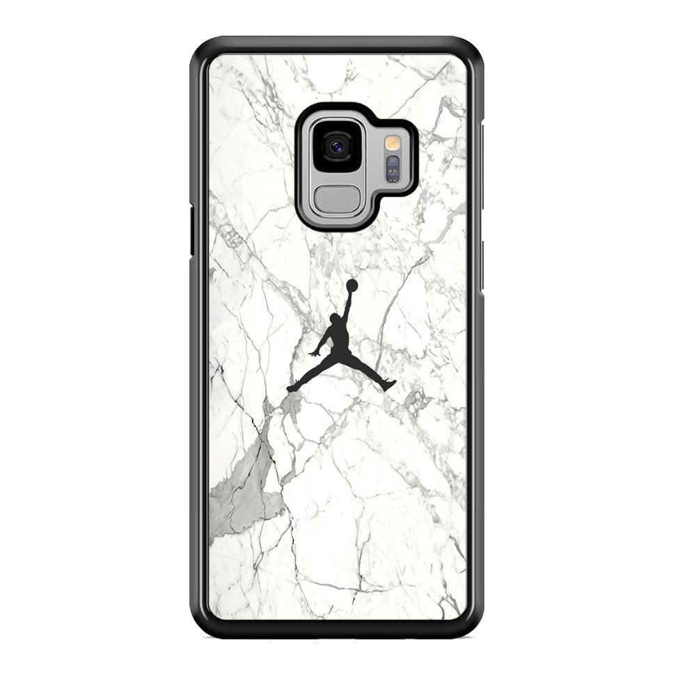 Air Jordan Marble Soft Black Samsung Galaxy S9 Case